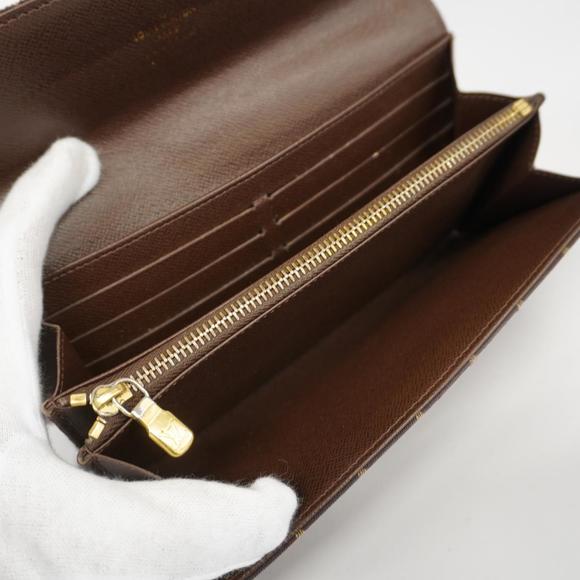 Louis Vuitton Long Wallet Portefeuille Sara Ebene - Picture 3 of 12